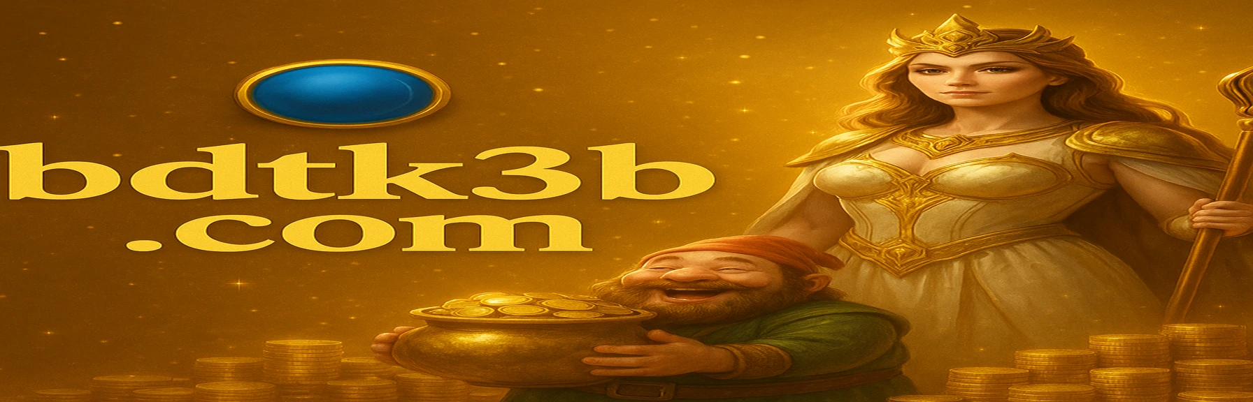 BDTK3-র প্রচারণায় রঙিন মুকুট ও লম্বা লাঠি-ধারী দেবী-চরিত্র, প্রতিদিন লগইন করলে সোনালি ডিম বোনাস 7,777 টাকা